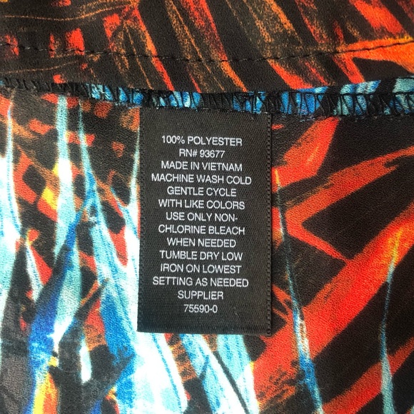 Worthington 🅝🅦🅞🅣 Semi-sheer Sleevless Blouse Size L - Picture 4 of 7